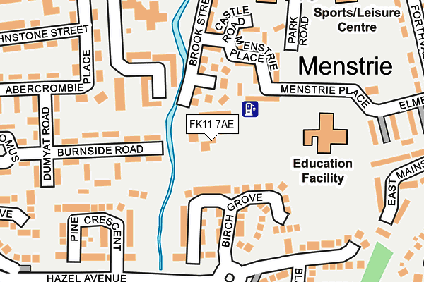 FK11 7AE map - OS OpenMap – Local (Ordnance Survey)