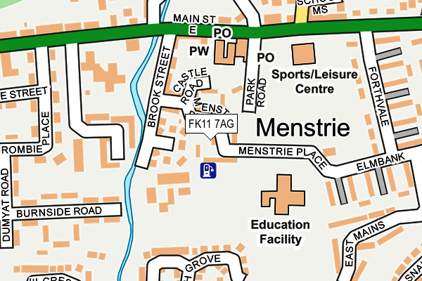 FK11 7AG map - OS OpenMap – Local (Ordnance Survey)