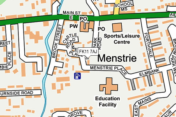 FK11 7AJ map - OS OpenMap – Local (Ordnance Survey)