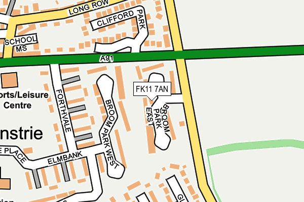 FK11 7AN map - OS OpenMap – Local (Ordnance Survey)