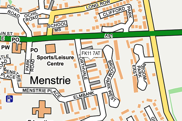 FK11 7AT map - OS OpenMap – Local (Ordnance Survey)