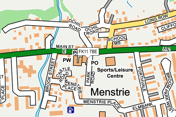 FK11 7BE map - OS OpenMap – Local (Ordnance Survey)