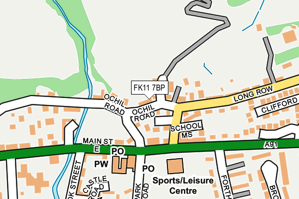 FK11 7BP map - OS OpenMap – Local (Ordnance Survey)