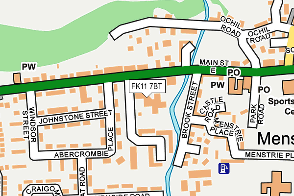 FK11 7BT map - OS OpenMap – Local (Ordnance Survey)