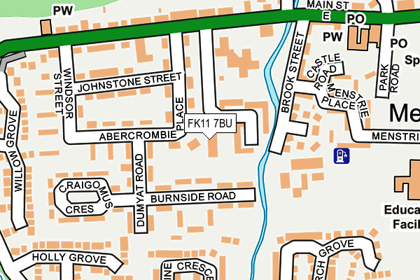 FK11 7BU map - OS OpenMap – Local (Ordnance Survey)