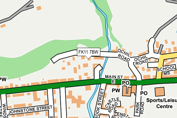 FK11 7BW map - OS OpenMap – Local (Ordnance Survey)