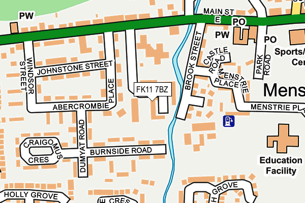FK11 7BZ map - OS OpenMap – Local (Ordnance Survey)
