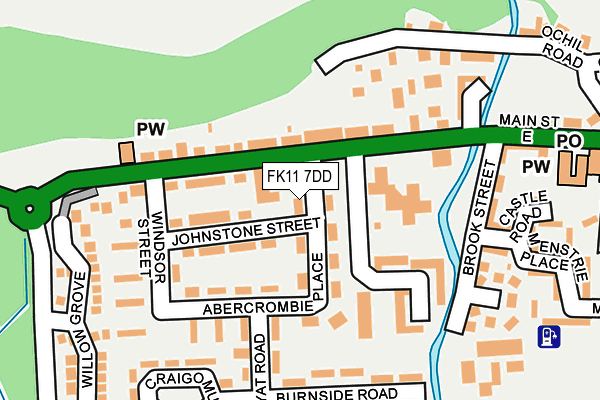 FK11 7DD map - OS OpenMap – Local (Ordnance Survey)