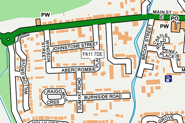 FK11 7DE map - OS OpenMap – Local (Ordnance Survey)