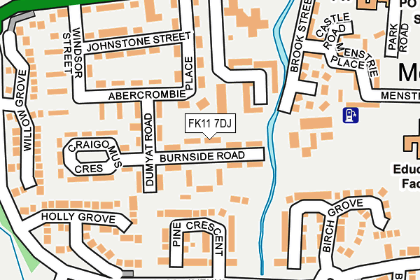 FK11 7DJ map - OS OpenMap – Local (Ordnance Survey)
