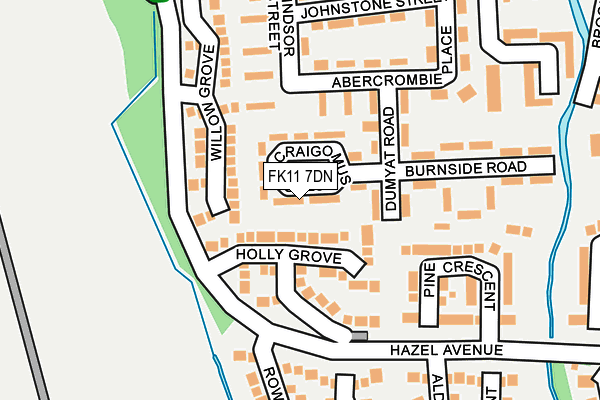 FK11 7DN map - OS OpenMap – Local (Ordnance Survey)