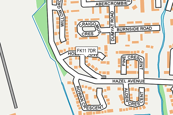 FK11 7DR map - OS OpenMap – Local (Ordnance Survey)