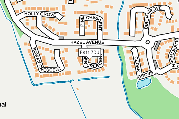 FK11 7DU map - OS OpenMap – Local (Ordnance Survey)