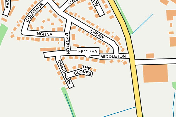 FK11 7HA map - OS OpenMap – Local (Ordnance Survey)