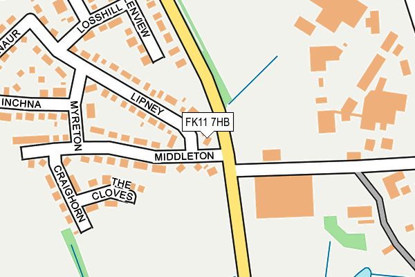 FK11 7HB map - OS OpenMap – Local (Ordnance Survey)