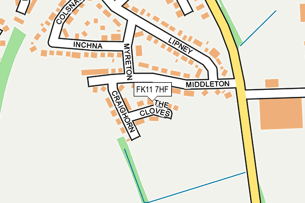 FK11 7HF map - OS OpenMap – Local (Ordnance Survey)