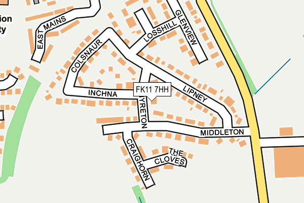 FK11 7HH map - OS OpenMap – Local (Ordnance Survey)