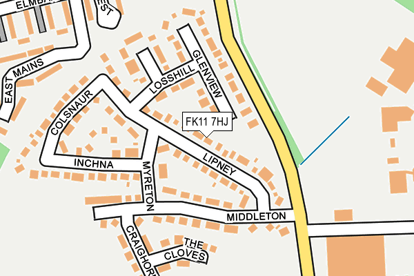 FK11 7HJ map - OS OpenMap – Local (Ordnance Survey)