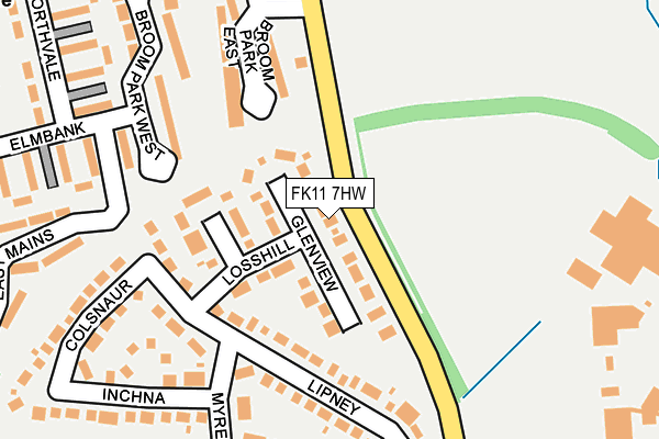 FK11 7HW map - OS OpenMap – Local (Ordnance Survey)