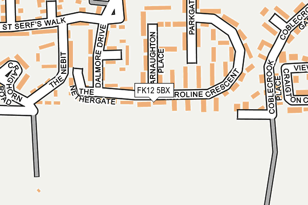 FK12 5BX map - OS OpenMap – Local (Ordnance Survey)