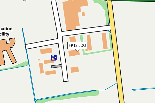 FK12 5DQ map - OS OpenMap – Local (Ordnance Survey)