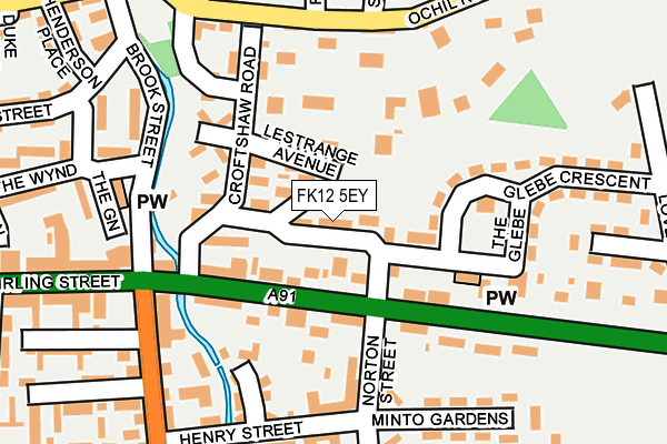 FK12 5EY map - OS OpenMap – Local (Ordnance Survey)