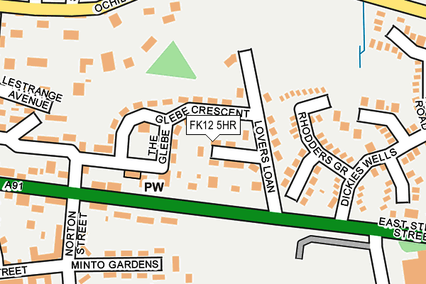 FK12 5HR map - OS OpenMap – Local (Ordnance Survey)