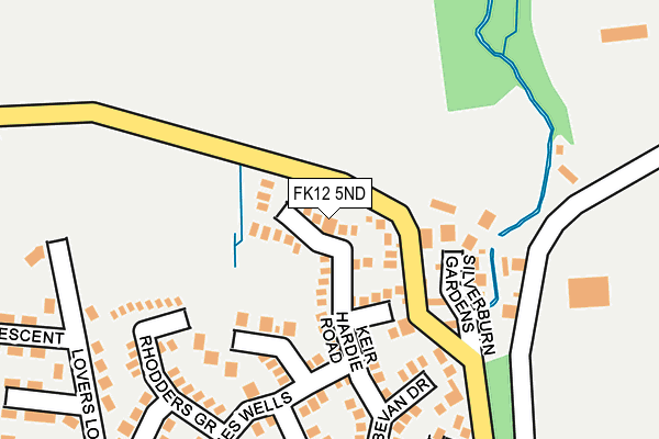 FK12 5ND map - OS OpenMap – Local (Ordnance Survey)
