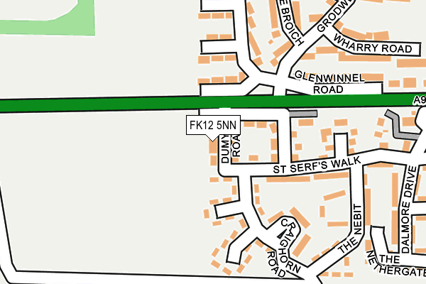 FK12 5NN map - OS OpenMap – Local (Ordnance Survey)