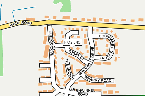 FK12 5NQ map - OS OpenMap – Local (Ordnance Survey)