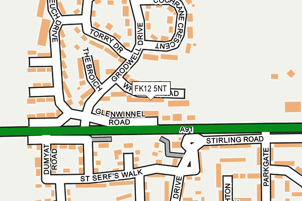 FK12 5NT map - OS OpenMap – Local (Ordnance Survey)
