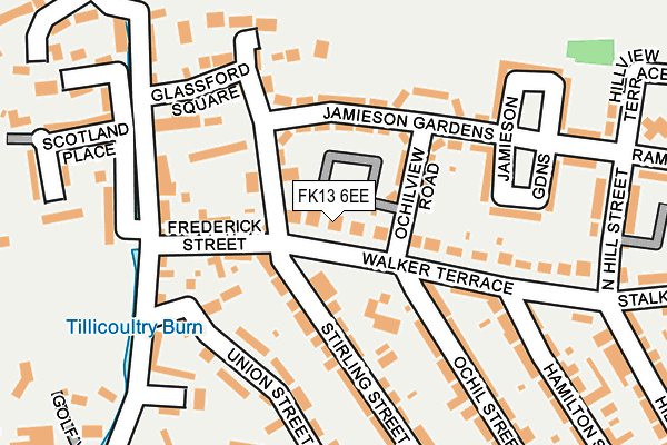 FK13 6EE map - OS OpenMap – Local (Ordnance Survey)