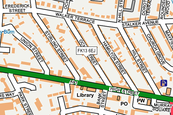 FK13 6EJ map - OS OpenMap – Local (Ordnance Survey)