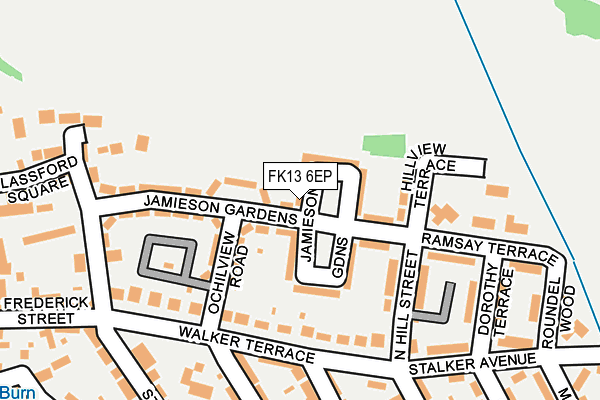 FK13 6EP map - OS OpenMap – Local (Ordnance Survey)