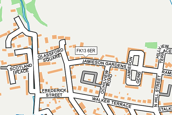 FK13 6ER map - OS OpenMap – Local (Ordnance Survey)