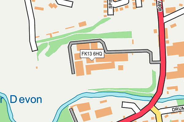 FK13 6HQ map - OS OpenMap – Local (Ordnance Survey)