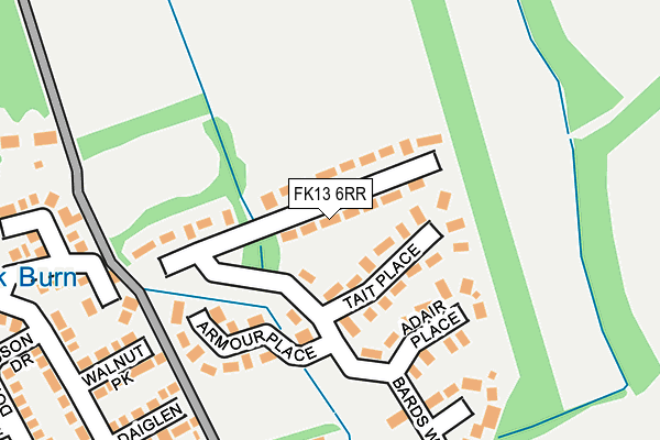 FK13 6RR map - OS OpenMap – Local (Ordnance Survey)