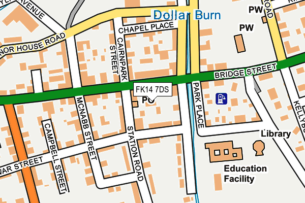 FK14 7DS map - OS OpenMap – Local (Ordnance Survey)