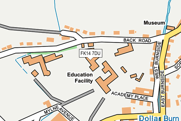 FK14 7DU map - OS OpenMap – Local (Ordnance Survey)
