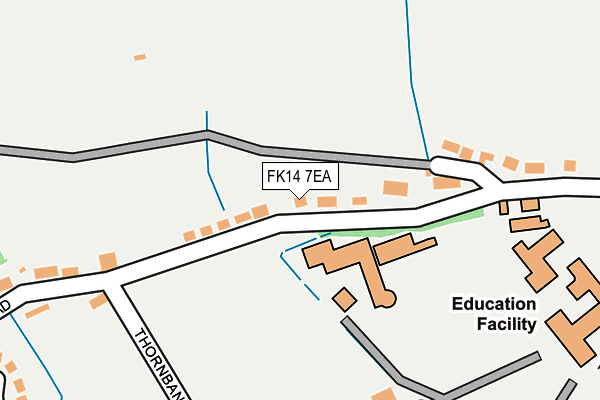 FK14 7EA map - OS OpenMap – Local (Ordnance Survey)