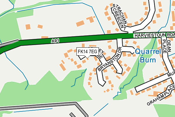 FK14 7EG map - OS OpenMap – Local (Ordnance Survey)