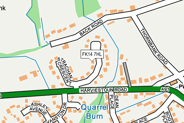 Map of BUIE BRAW LIMITED at local scale