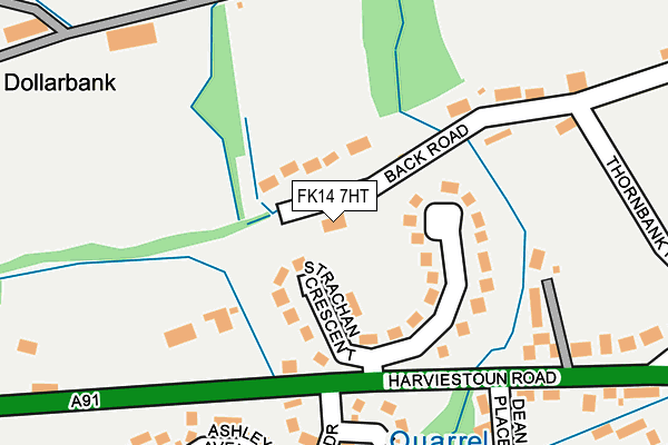 FK14 7HT map - OS OpenMap – Local (Ordnance Survey)