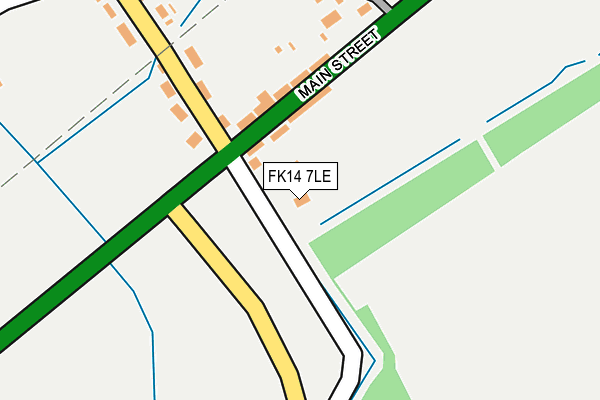 FK14 7LE map - OS OpenMap – Local (Ordnance Survey)