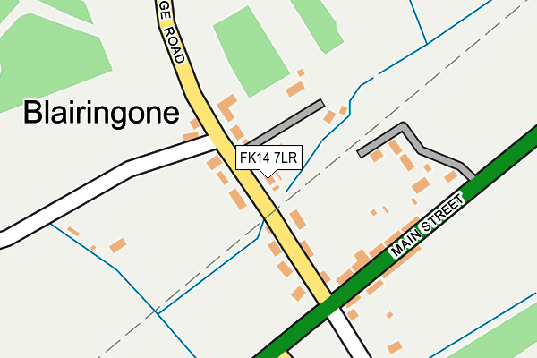 FK14 7LR map - OS OpenMap – Local (Ordnance Survey)