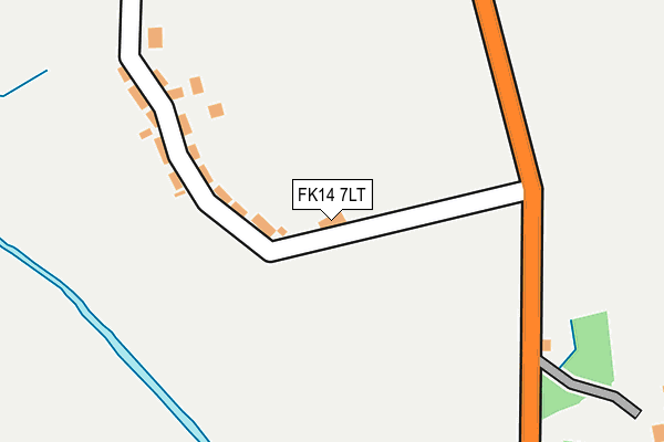 FK14 7LT map - OS OpenMap – Local (Ordnance Survey)