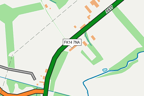 FK14 7NA map - OS OpenMap – Local (Ordnance Survey)