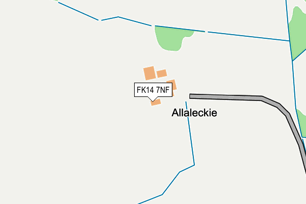 FK14 7NF map - OS OpenMap – Local (Ordnance Survey)