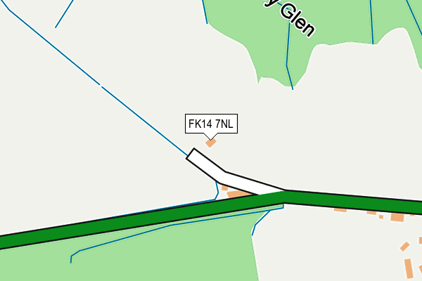 FK14 7NL map - OS OpenMap – Local (Ordnance Survey)