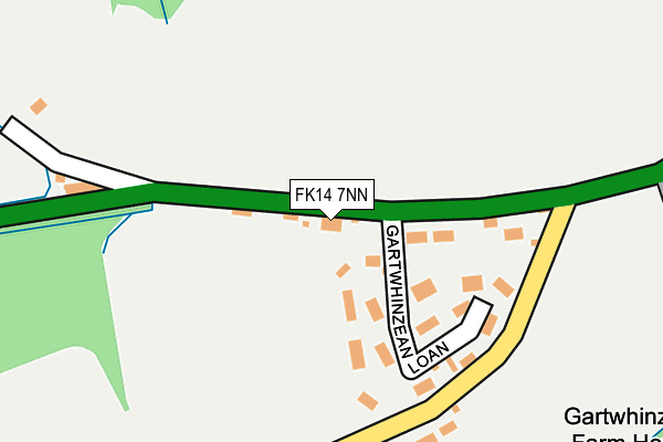 FK14 7NN map - OS OpenMap – Local (Ordnance Survey)